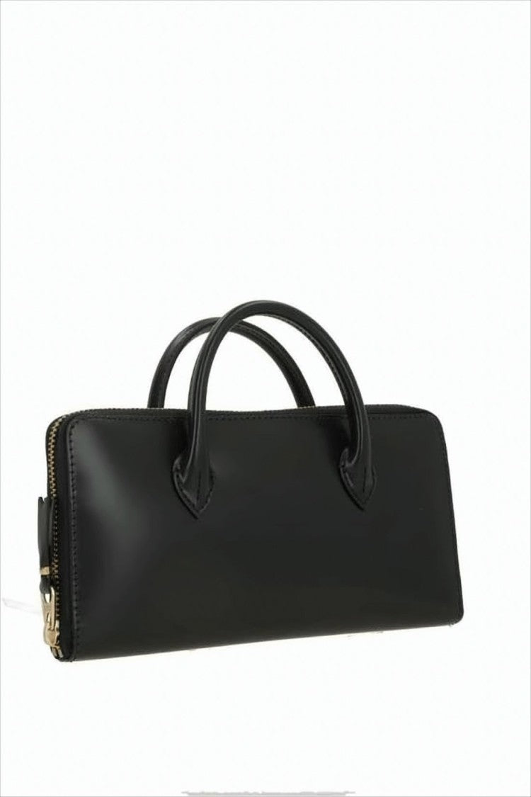 Comme Des Garçons Minimalist Smooth Leather Zip-Around Wallet