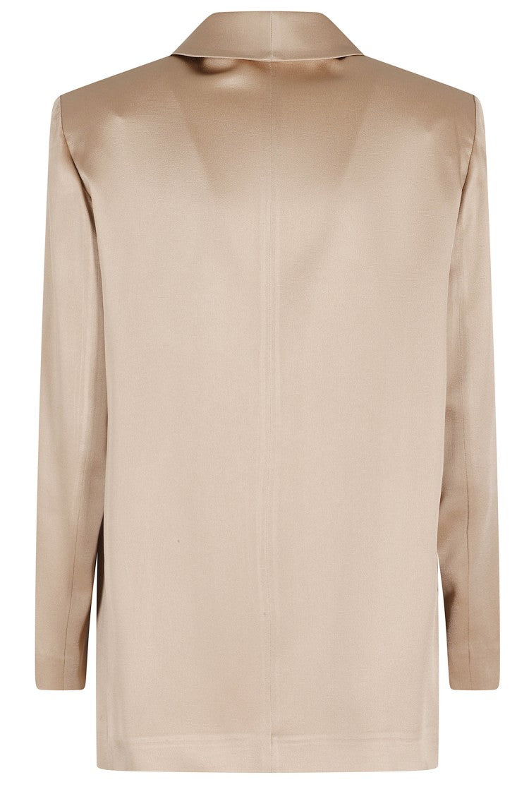 Antonelli Beige Edward Shawl-Lapels Acetate-Blend Blazer