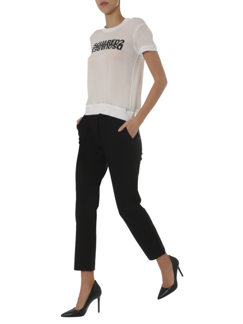 Dsquared2 Sheer Lightweight Round Neck T-Shirt