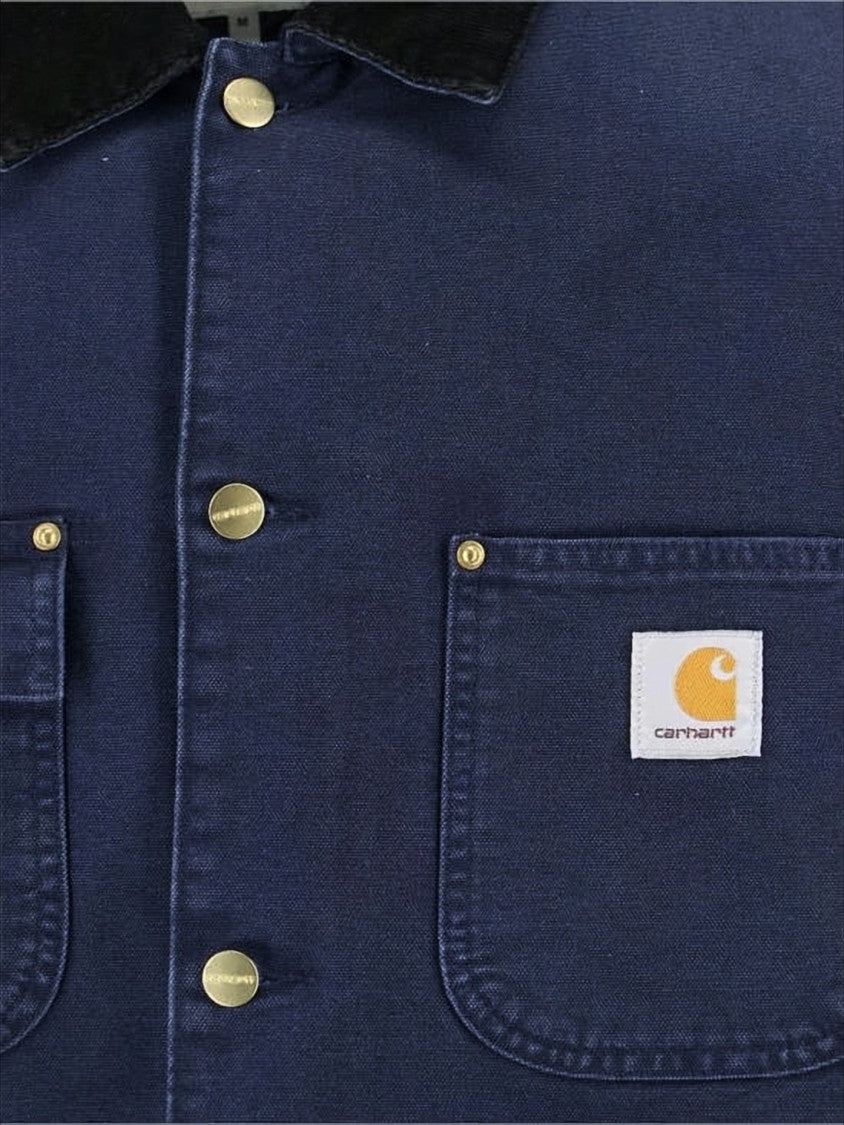 Carhartt Wip Sturdy Dark Navy Cotton Casual Jacket