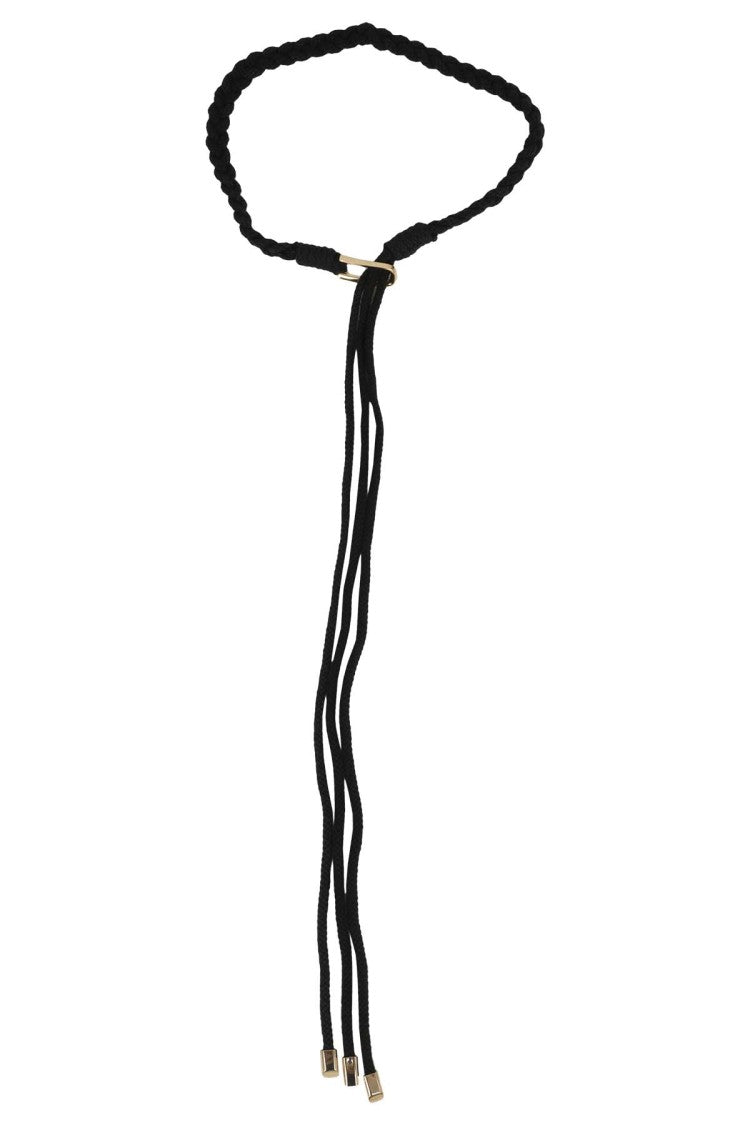 Federica Tosi Black Braided Cotton Belt