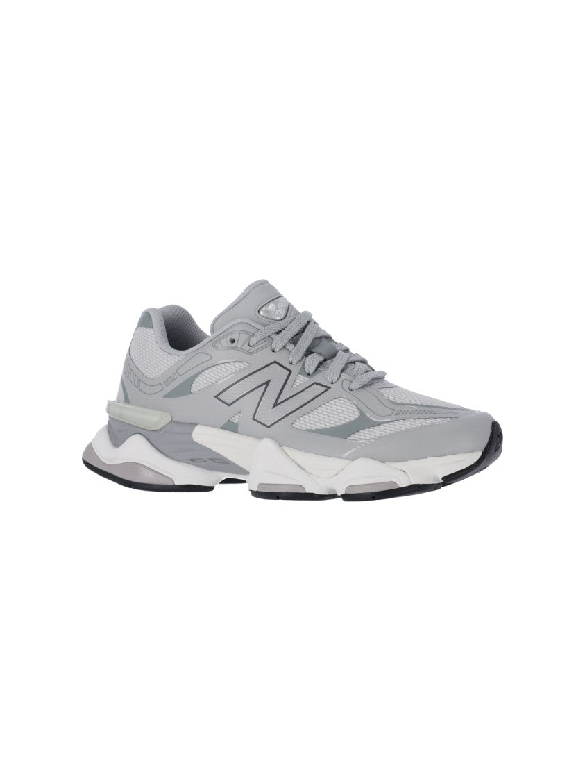 New Balance Layered Grey Sneakers With Cushioned Sole
