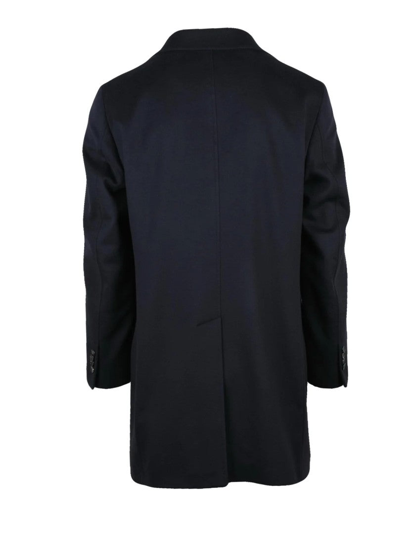 Breras Milano Blue Virgin Wool Dublin Coat
