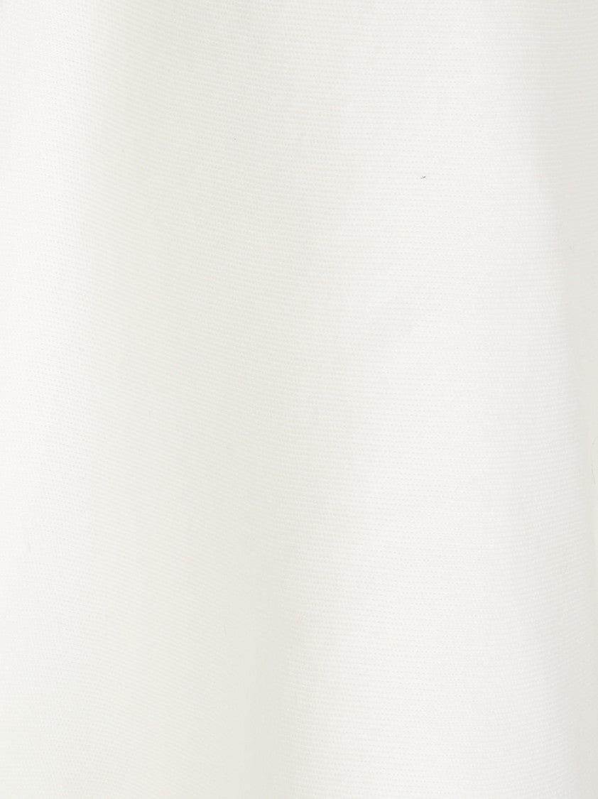 Max Mara Flared White Mini Skirt With Fitted Waistband