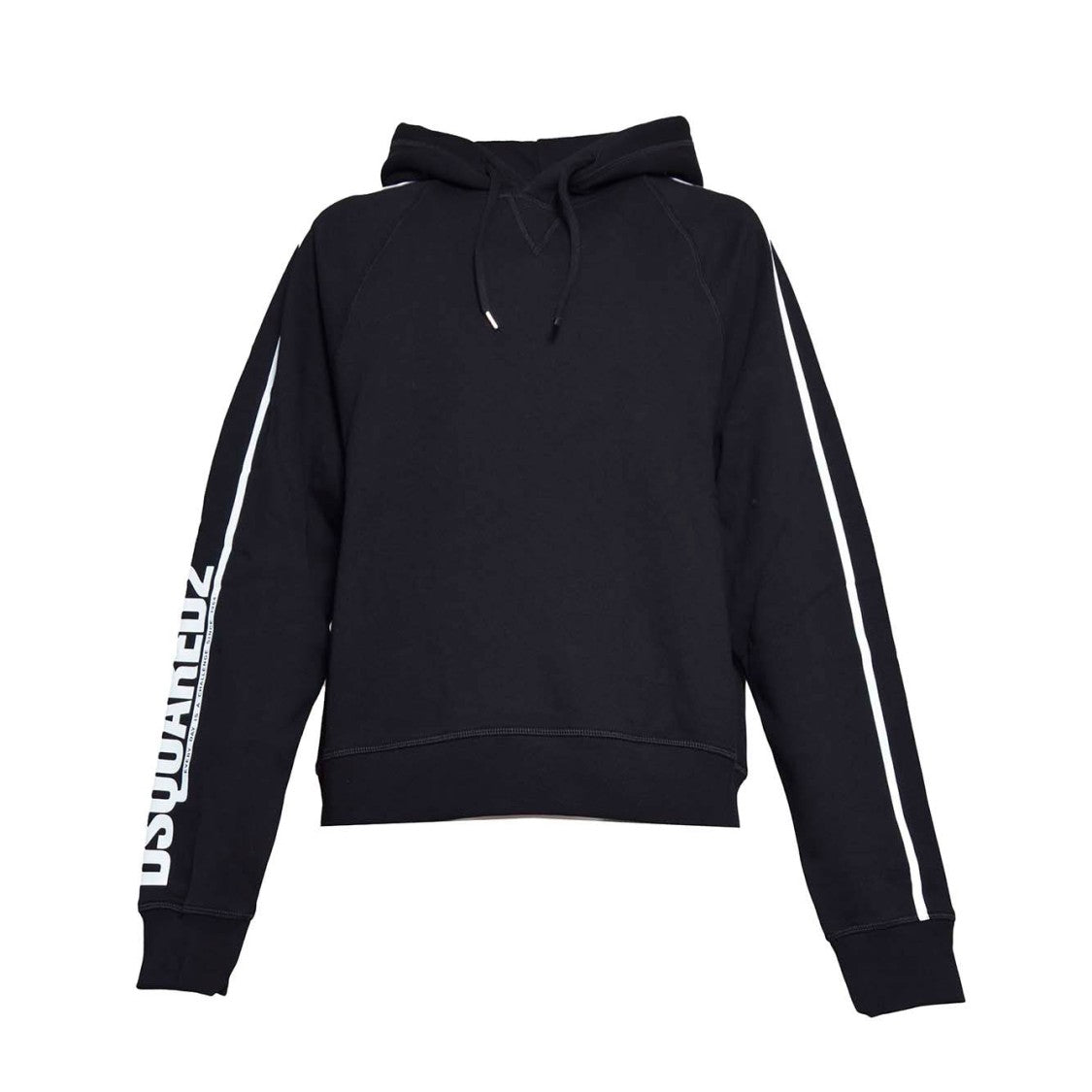 Dsquared2 Black Cotton Cipro Raglan Hoodie