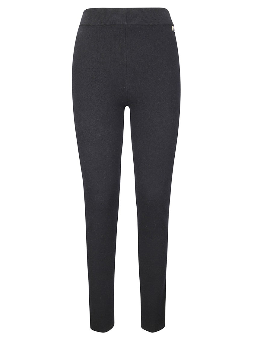 Extreme Cashmere Slim-Fit Leggings With Ribbed Waistband