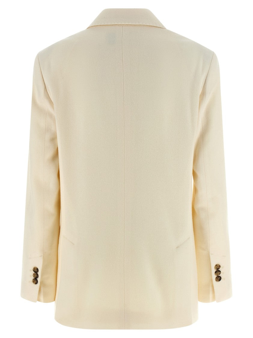 Ami Paris Double-Breasted Wool Blazer With Peak Lapels And Flap Pockets