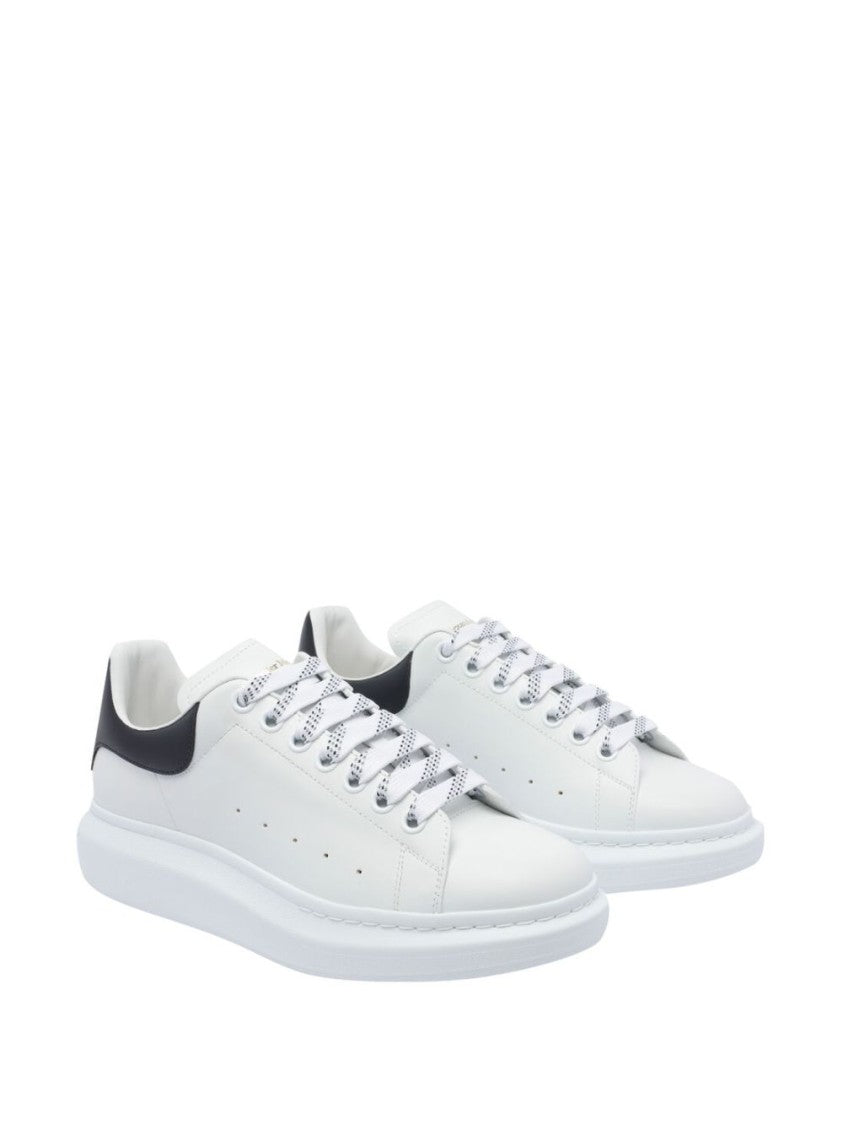 Alexander Mcqueen Low-Top White Sneakers With Smooth Leather Finish