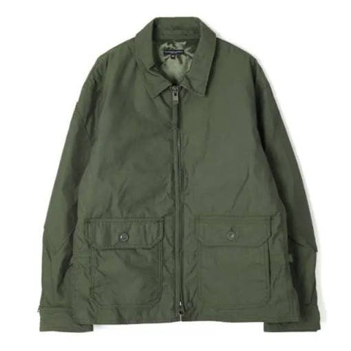 Engineered Garments Relaxed Fit Green Jacket With Textured Finish