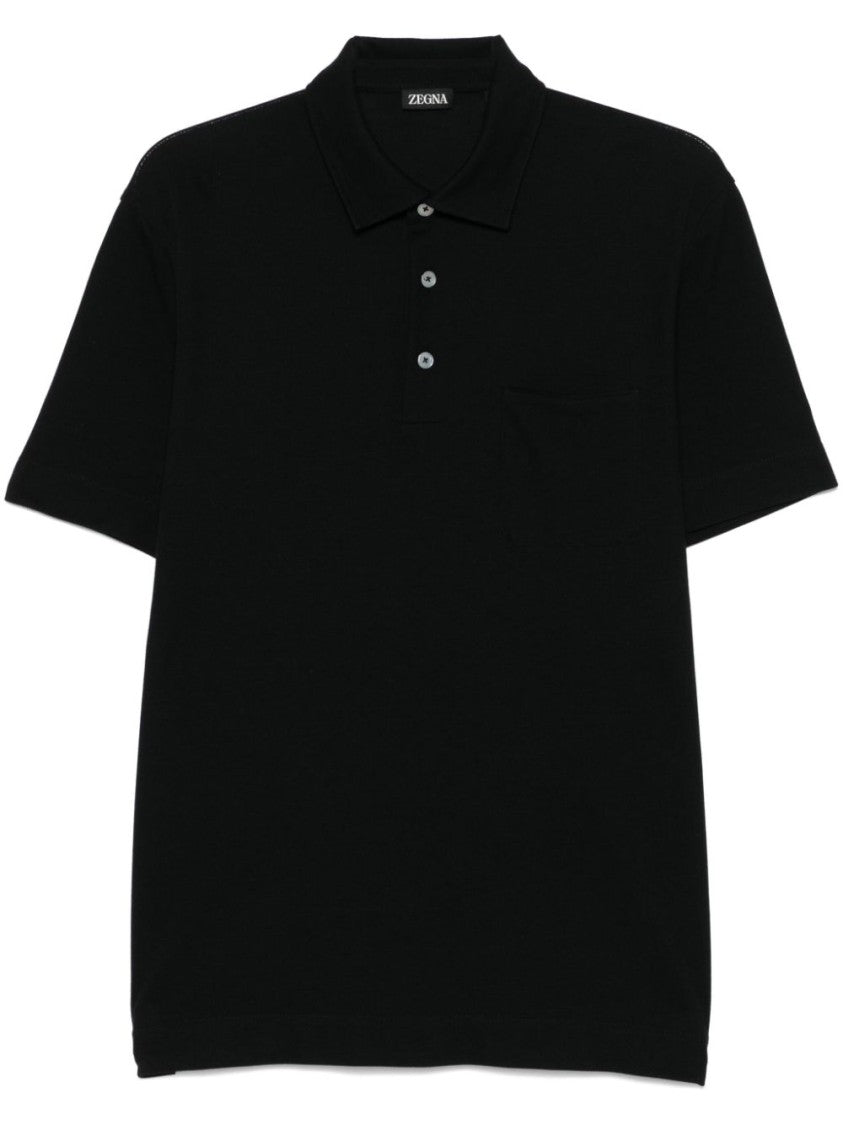 Ermenegildo Zegna Polo Shirt With Front Button Placket
