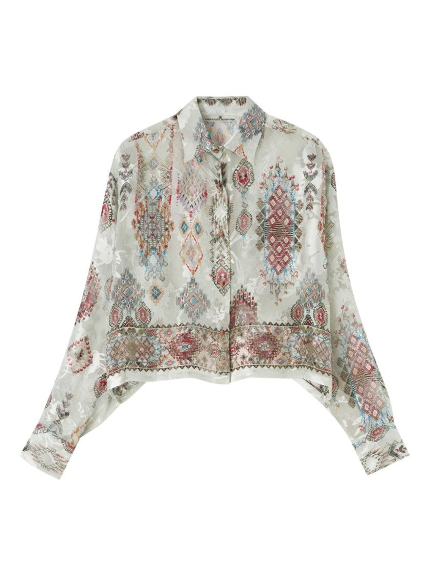Ermanno Scervino Abstract Patterned Shirt With Button Closure