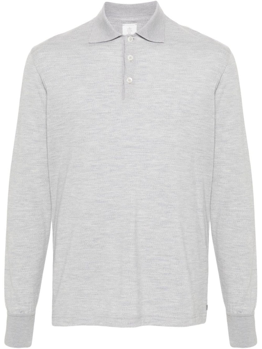 Eleventy Classic Long Sleeve Polo