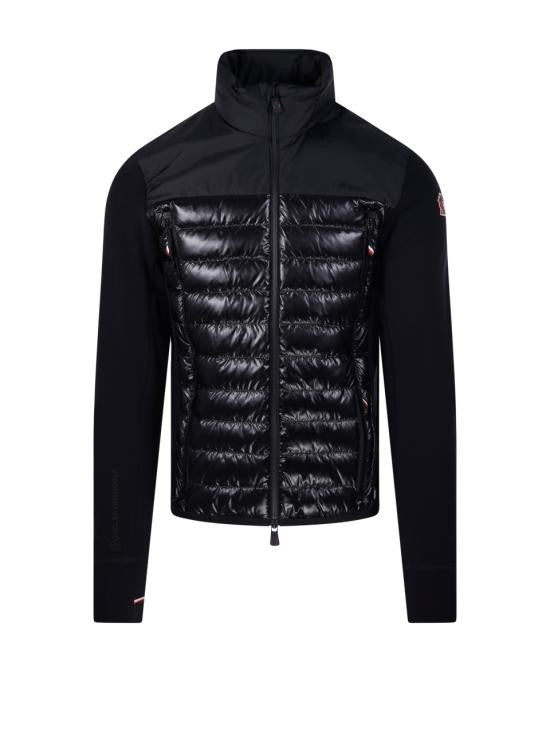 Moncler Quilted Jacket With Logo Patch
