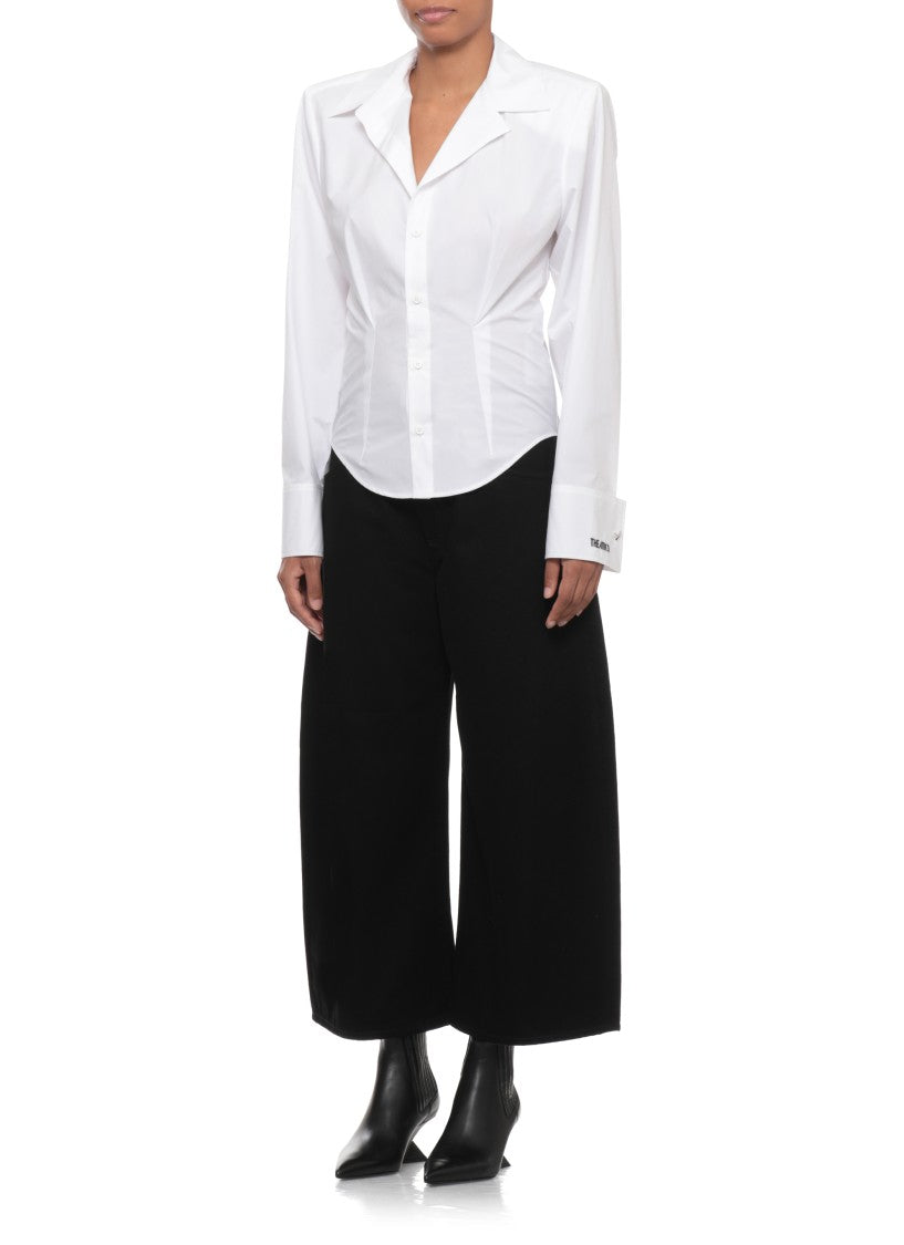 The Attico White Removable Pad Cotton Shirt