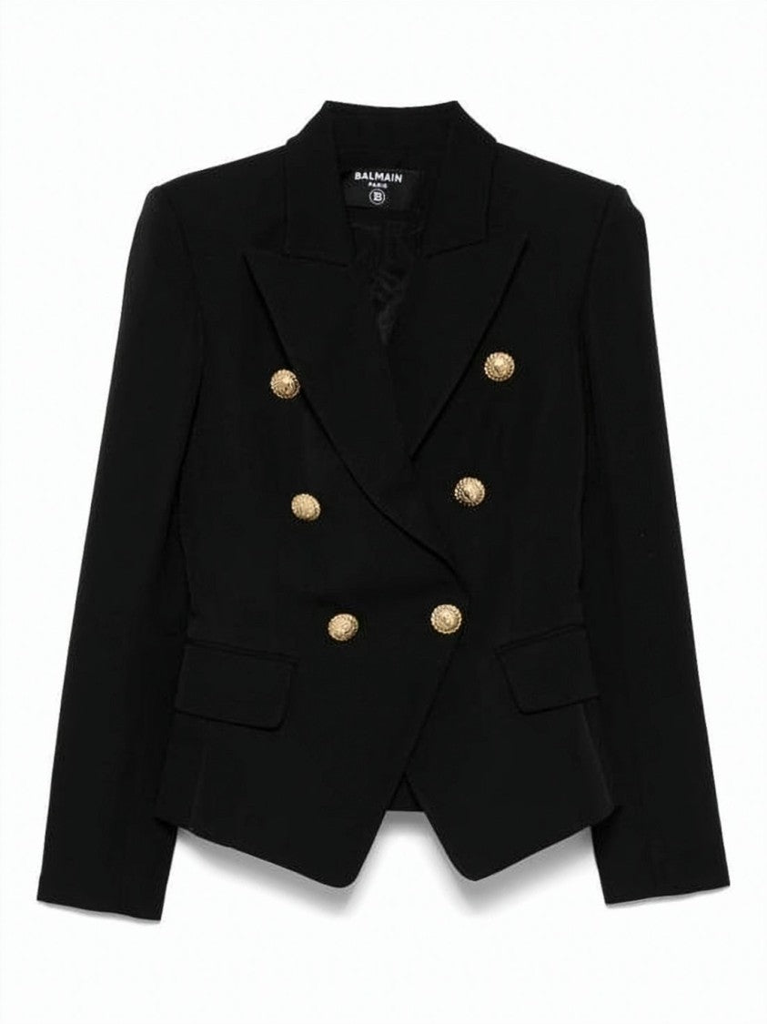 Balmain Tailored Black Blazer With Structured Silhouette