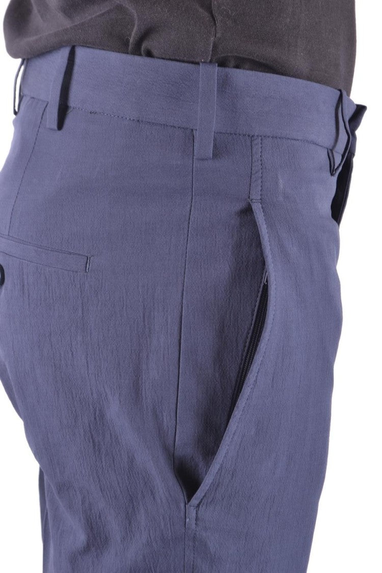 Neil Barrett Navy Trousers With Subtle Logo