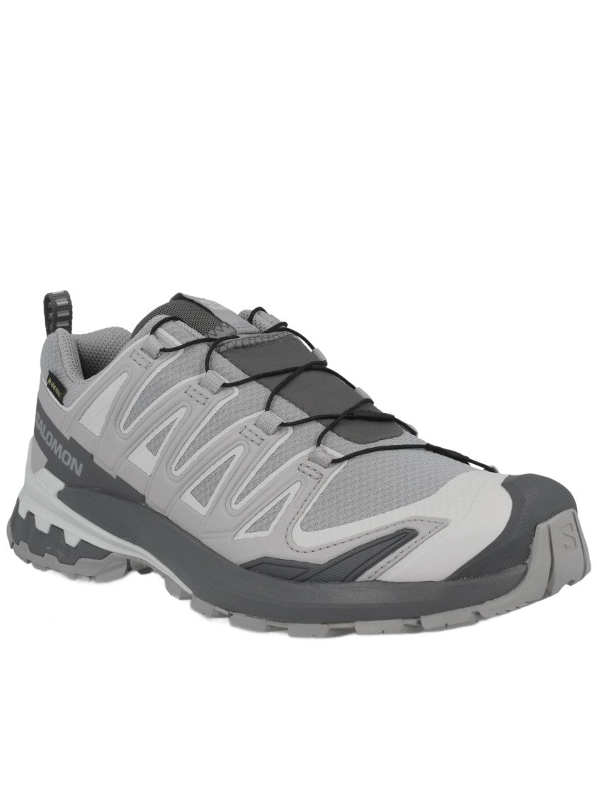 Salomon Low-Profile Grey Trail Running Sneakers With Quick-Lace System
