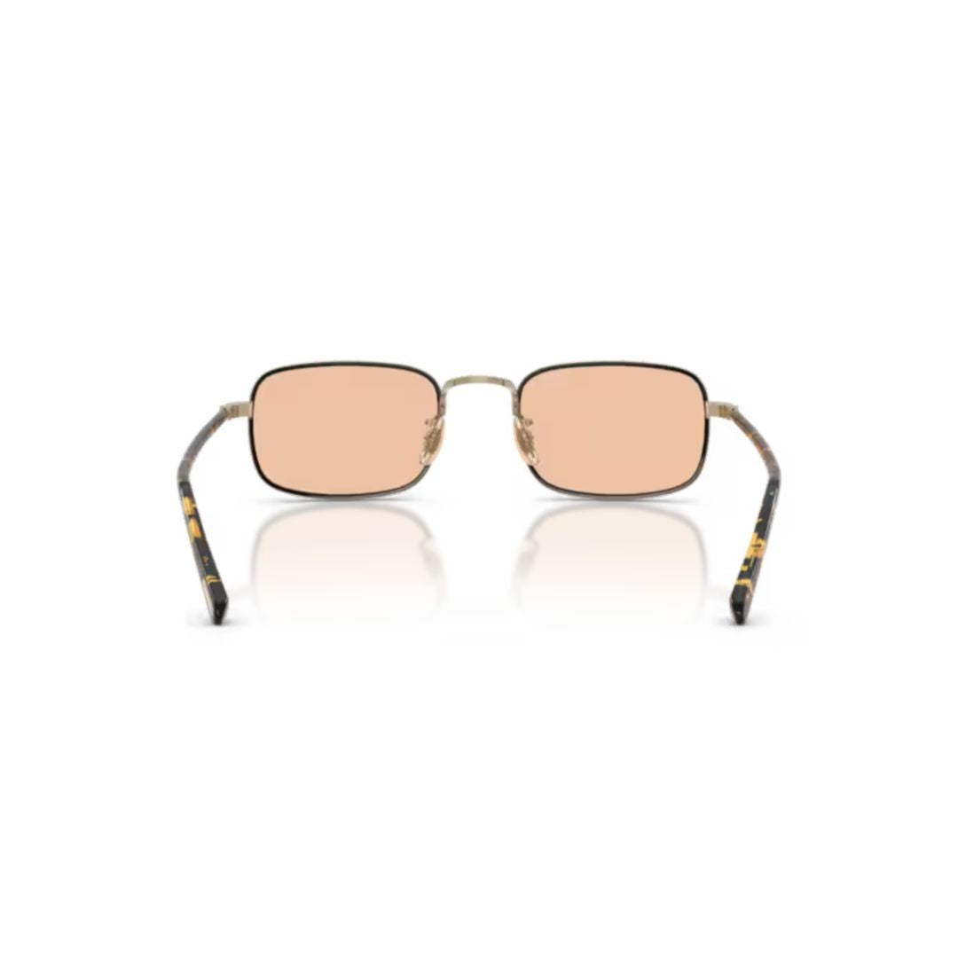 Oliver Peoples 0Ov1366t Rectangular Titanium Sunglasses With Gold Finish