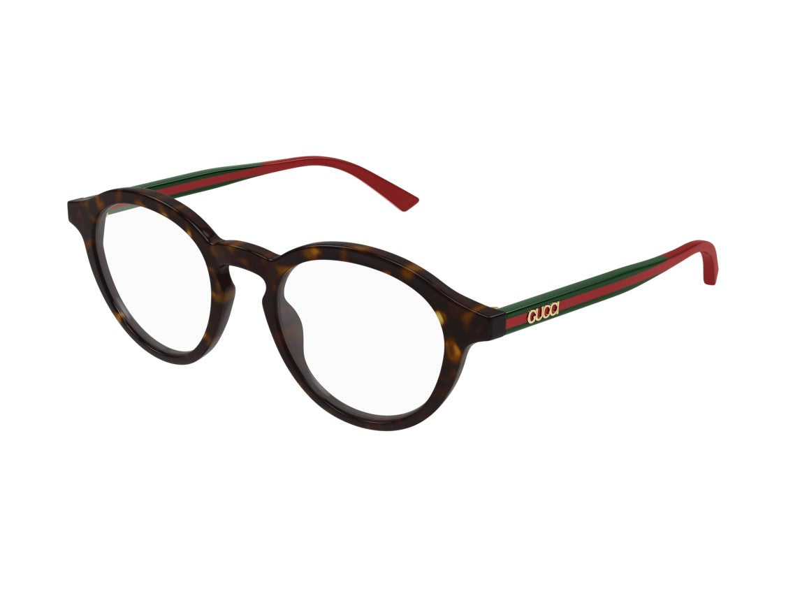 Gucci Gg1871o Striped Tortoiseshell Round Sunglasses