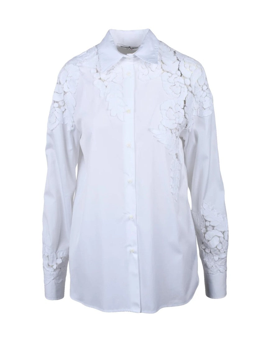 Ermanno Scervino White Cotton Shirt