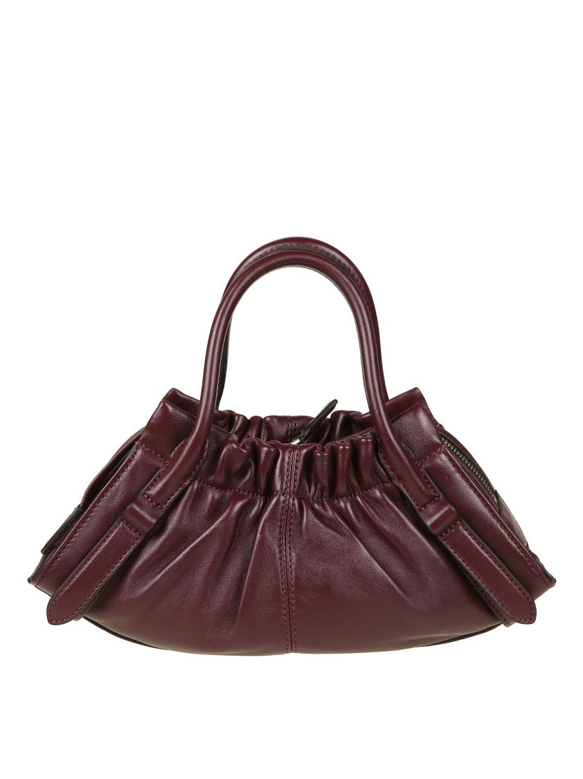 Marc Jacobs Structured Purple Handbag With Design
