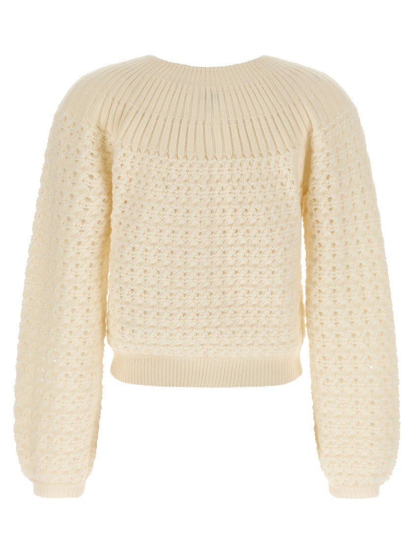Chloé Jacquard Logo Cardigan
