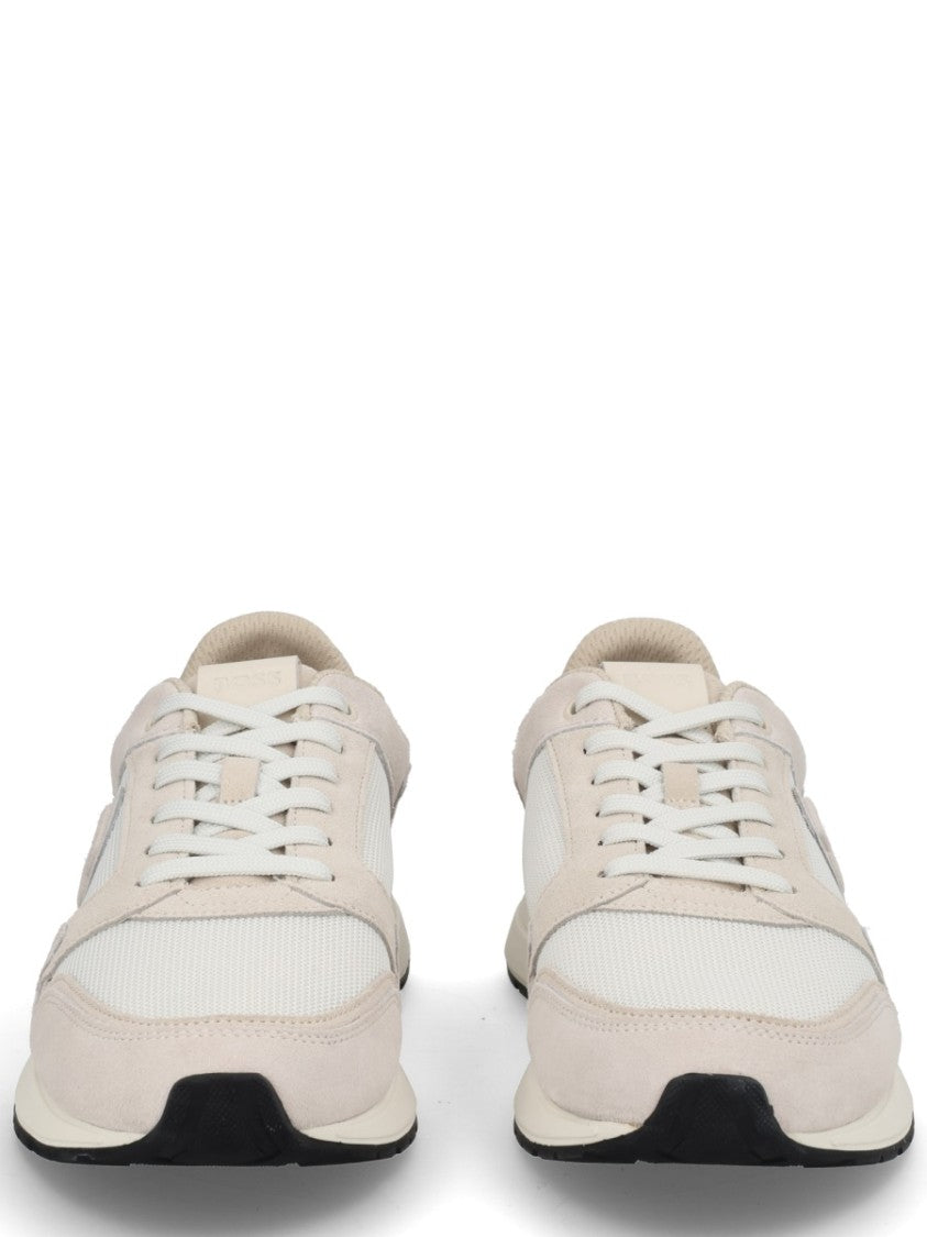 Boss Monogrammed Smooth Textured Leather Sneakers