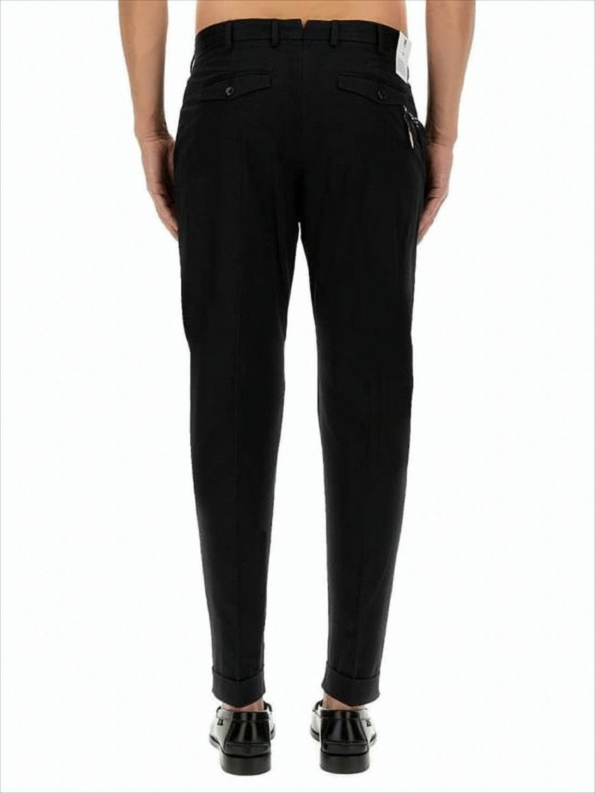 Pt Torino Tailored Black Straight Pants