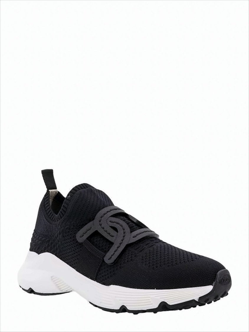 Tod's Breathable Fabric Sneakers With Distinctive Logo Strap