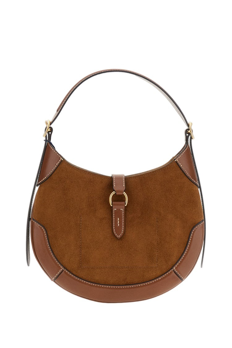 Polo Ralph Lauren Brown Polo Id Suede Bag