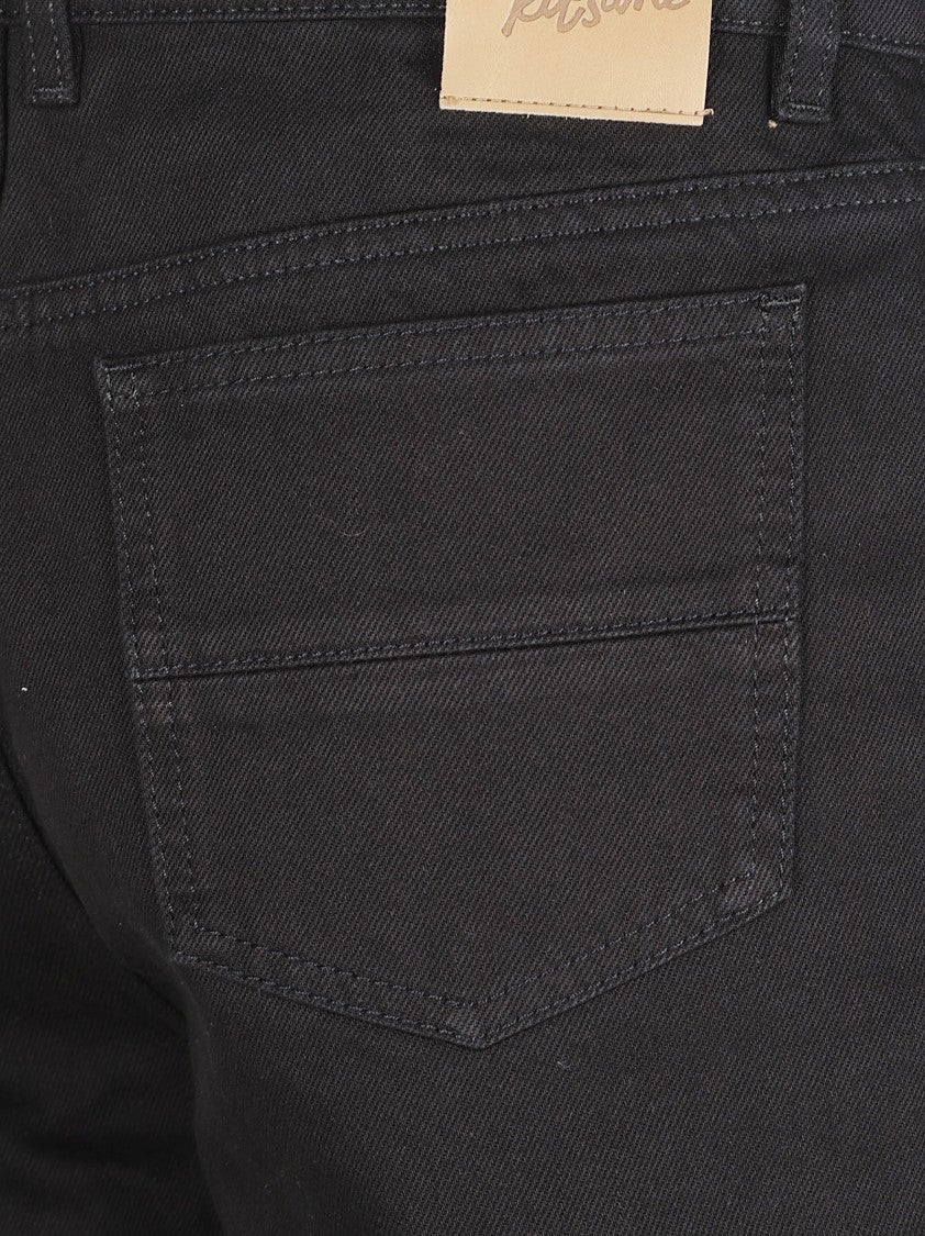 Maison Kitsuné Straight-Leg Denim Jeans With Mid-Rise Waist