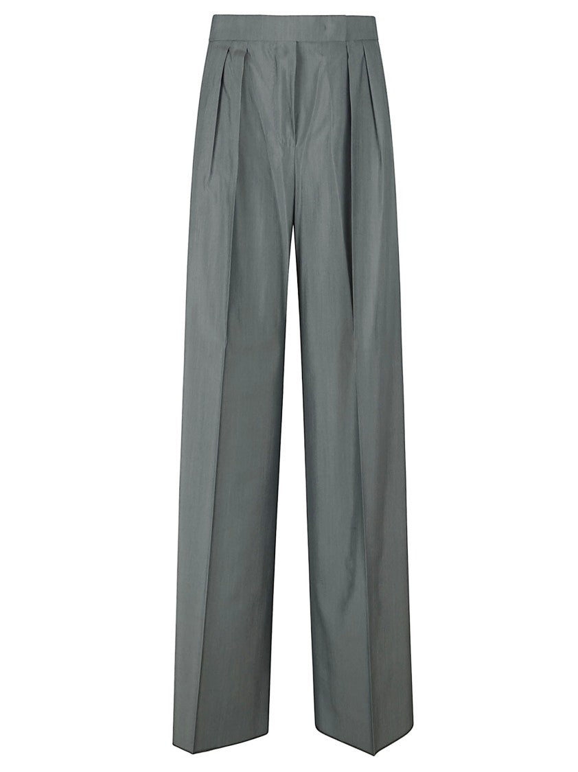 Max Mara Wide-Leg Tailored Trousers In Lightweight Wool-Silk Blend