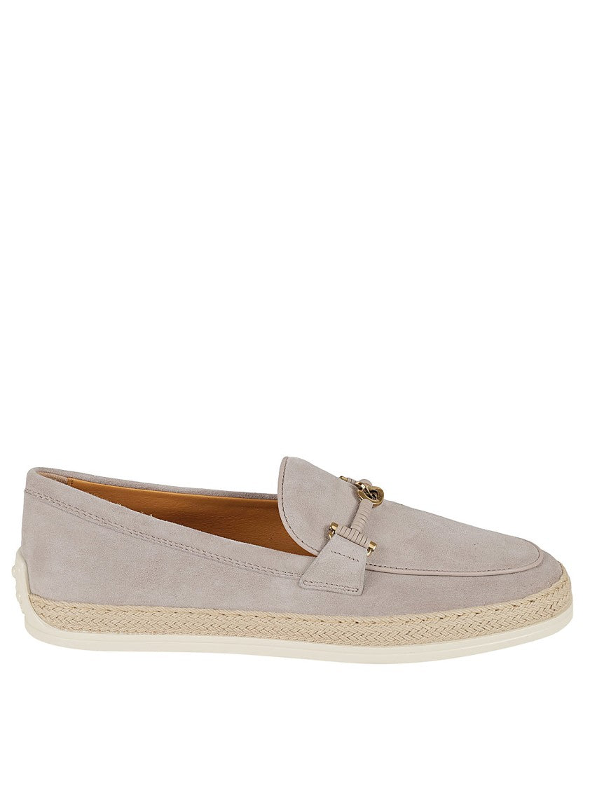 Tod's Beige Goat Leather Moccasins