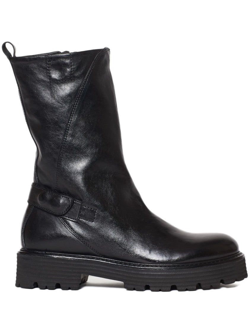 Hundred 100 Biker-Style Ankle Boots