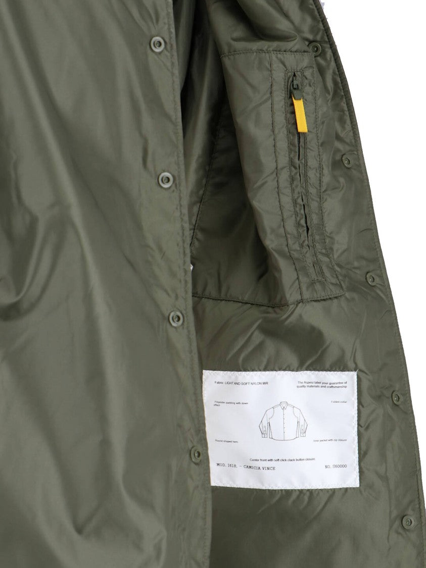 Aspesi Classic Green Button-Down Shirt With Appeal