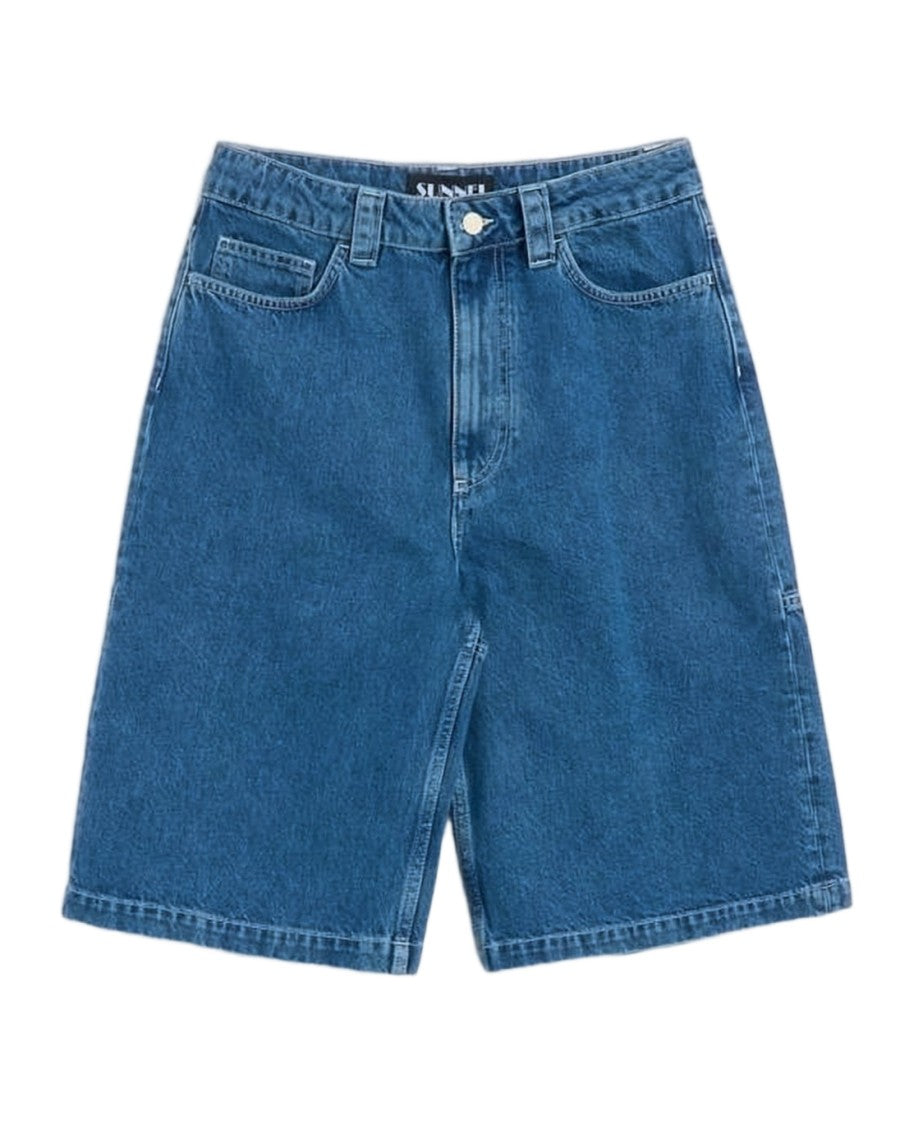 Sunnei Mid-Length Denim Shorts With Classic Five-Pocket Design