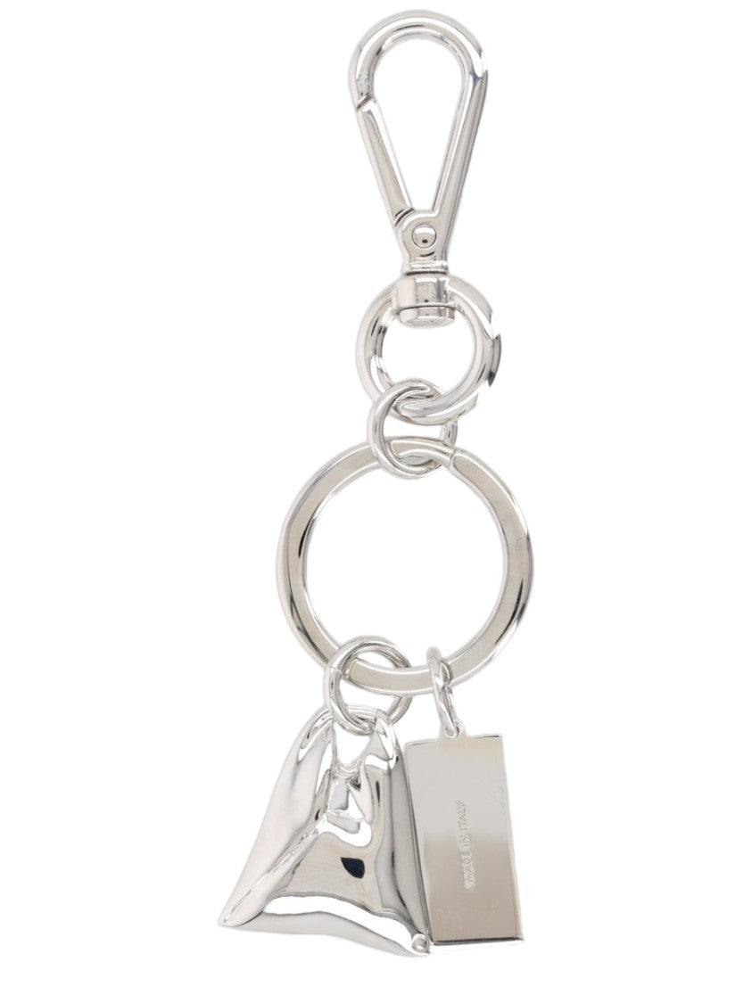 Mm6 By Maison Margiela Polished Charms Silver Key Holder