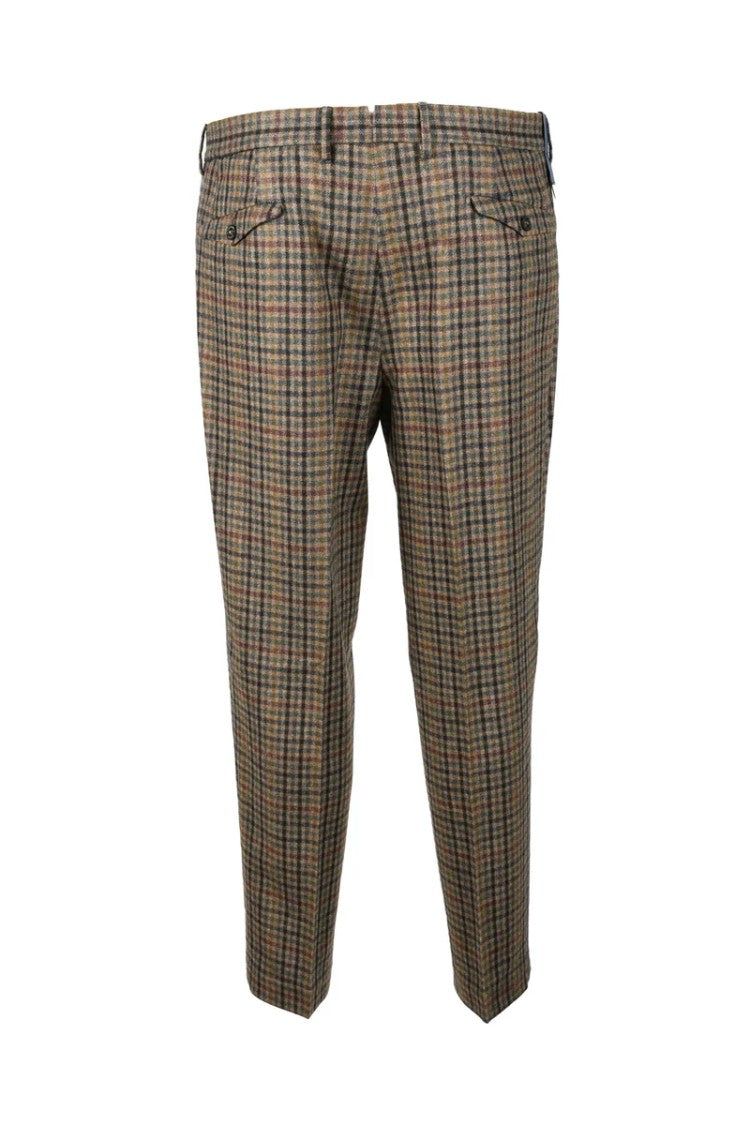 Santaniello Rima Wool Trousers - Brown