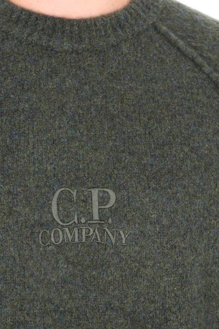 C.P. Company Wool Crewneck Sweater With Central Logo