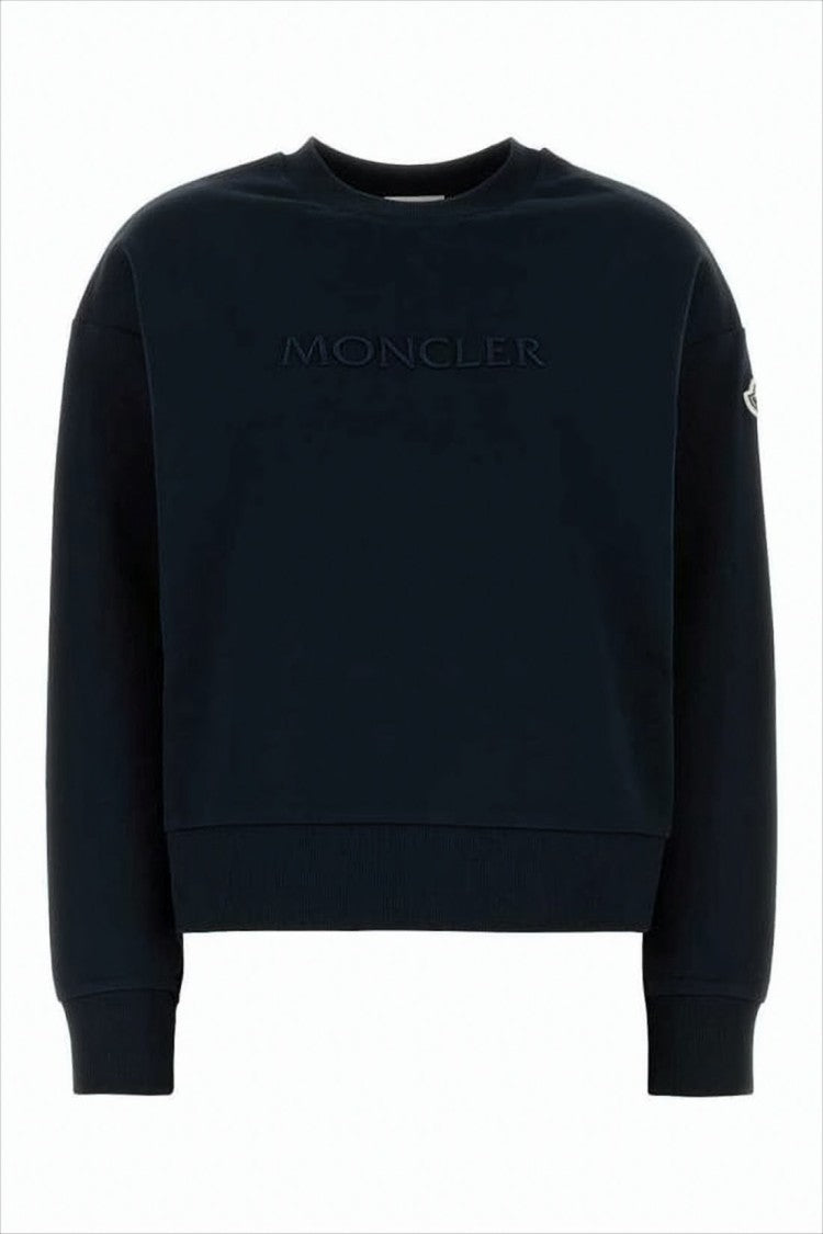 Moncler Cropped Long-Sleeve Top With Ribbed Cuffs