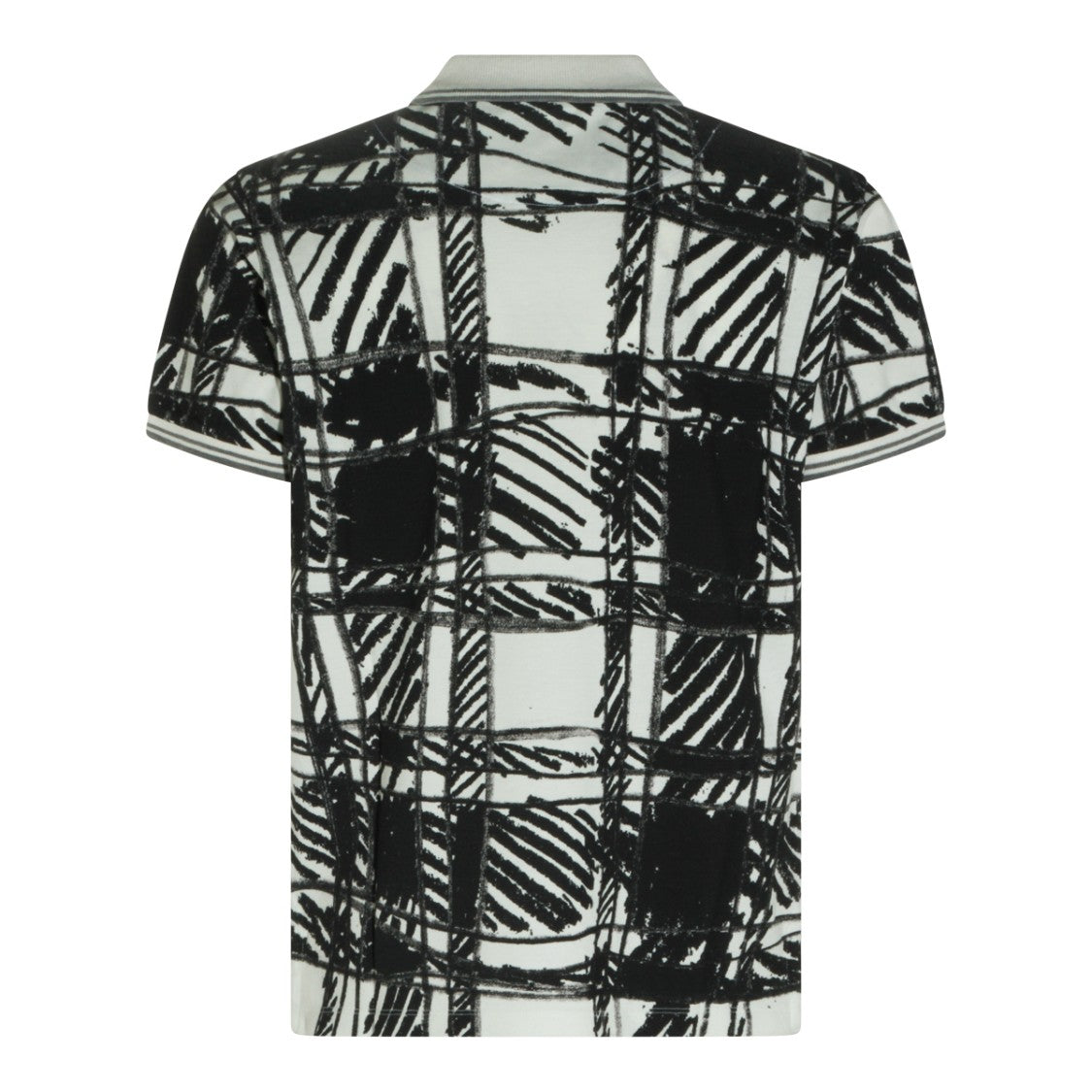 Vivienne Westwood Black Cotton All Over Polo Shirt