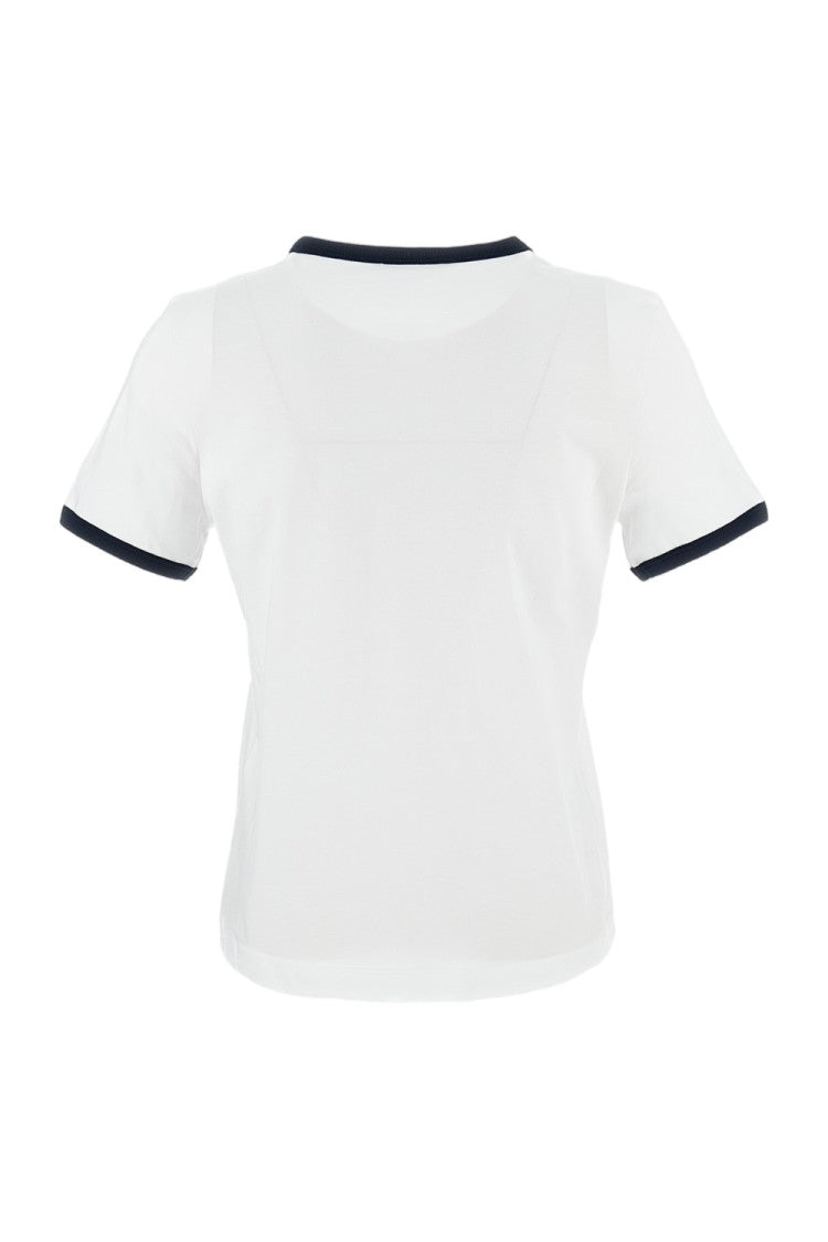 Marni Short-Sleeved Cotton T-Shirt With Embossed Logo Detail