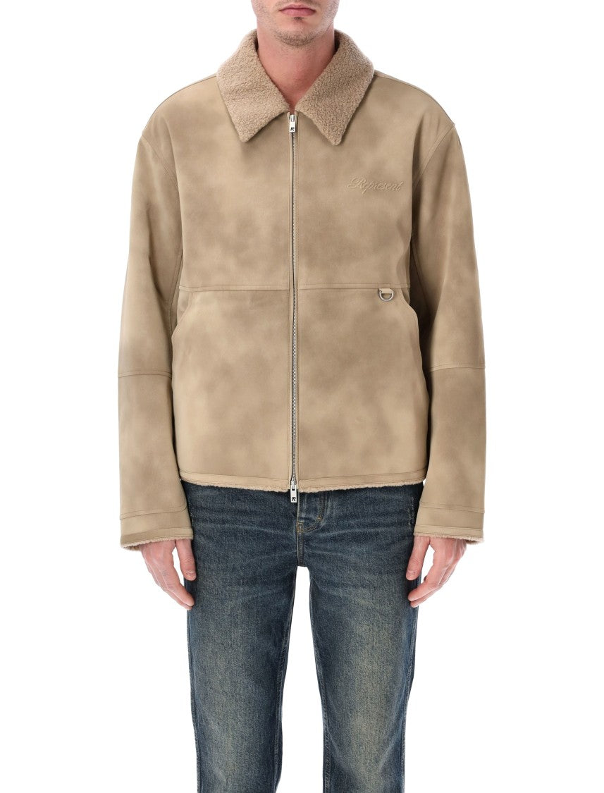 Represent Faux Shearling Sherpa Boxy Jacket