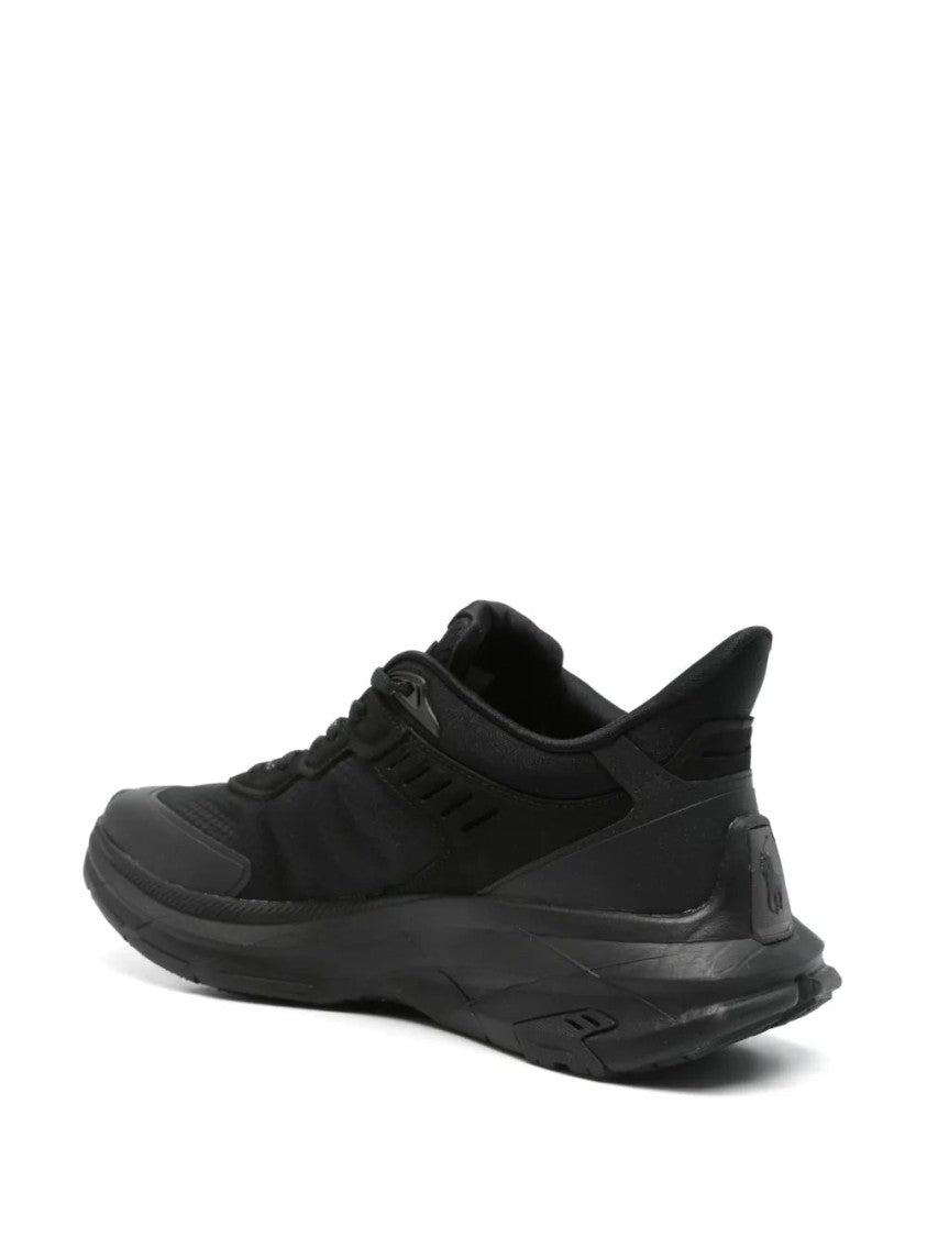 Polo Ralph Lauren Black Mesh Court Blade Sneakers