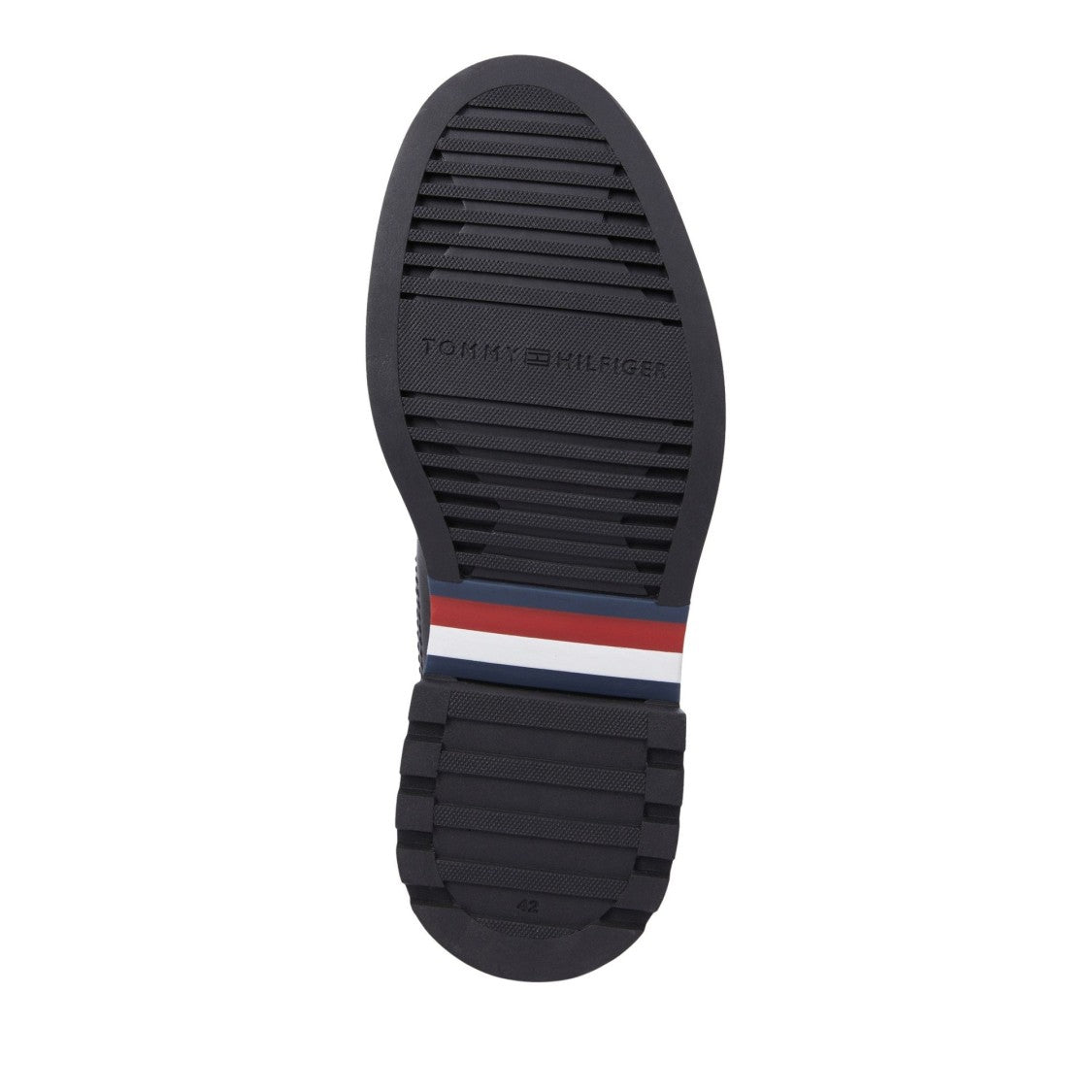 Tommy Hilfiger Black Sleek Elastic Side Panel Leather Chelsea Boots