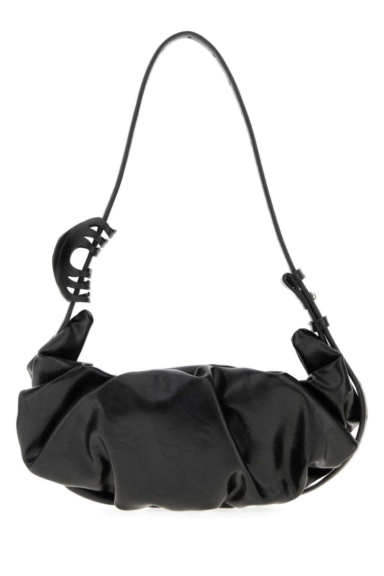 Diesel Black Synthetic Leather Grab-D Shoulder Bag