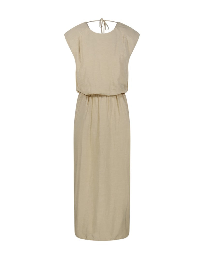 Sandbeige Relaxed Olive Maxi Dress
