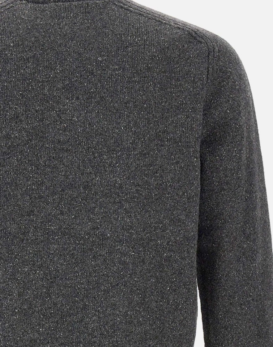 Lacoste Mixed Wool-Silk Crewneck Sweater