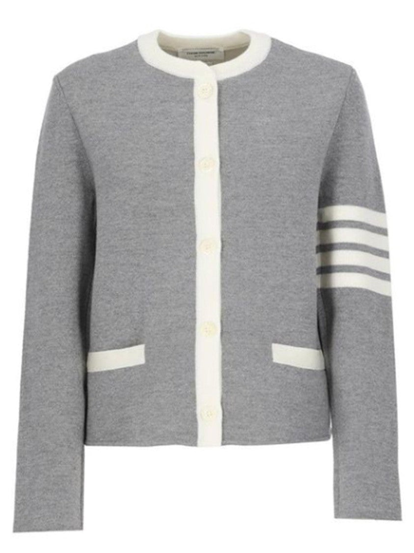 Thom Browne 4- Bar Wool Cardigan