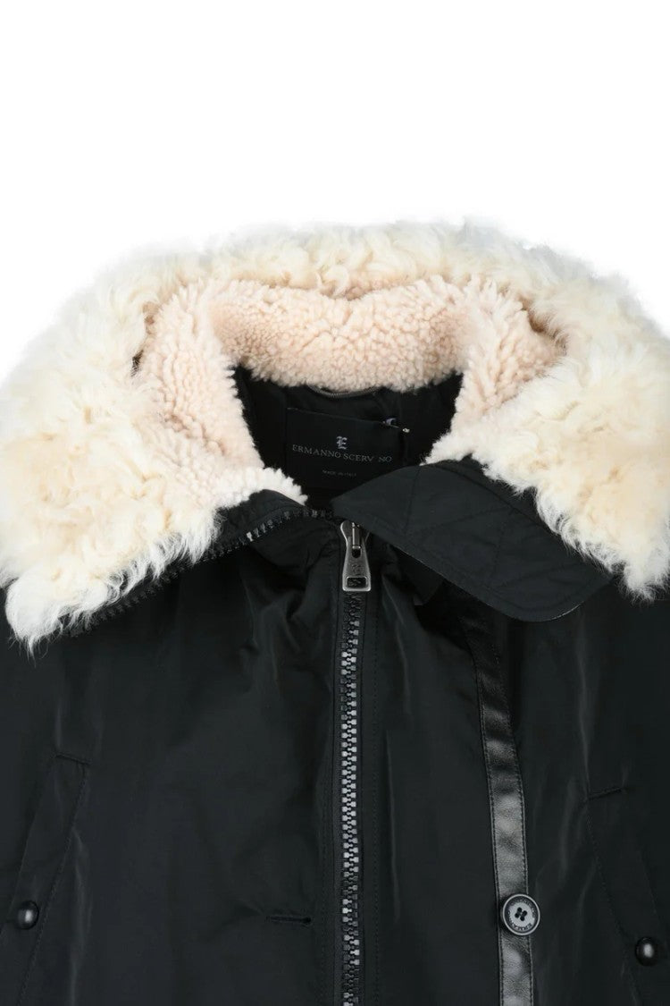Ermanno Scervino Parka Fur Collar - Black
